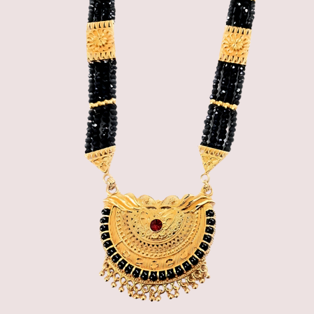 Handcrafted Brass Alloy Traditional Pahadi Mangalsutra Necklace